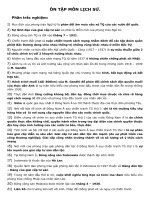 Ôn tập kiểm tra lịch sử 11 HK II