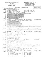 de kiem tra hoc kỳ 2 nam hoc 07-08 hóa 10