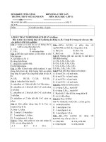 Đề kiểm tra 1 tiết lần 3-chuyên ban (đề 2)