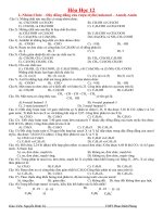 Trắc Nghiệm Ancol