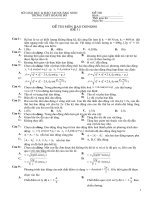 ON TẬP TRẮC NGHIỆM DAO ĐỘNG CƠ PHẦN 1