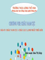 Tiết 47: Châu Nam cực - Châu lục lạnh nhất