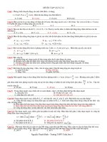 Đề kiểm tra kiến thức thi ĐH 3