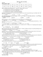 đê kiem tra học kì I