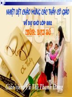 Chương II - Bài 1: Phân thức đại số