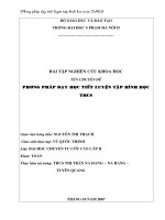 phương pháp dạy học tiết luyện tập hình học