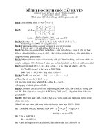 De va dap an may tinh cap huyen nam 2005 - 2006