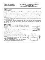 Đề thi HKI Lý 11NC