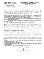 Đề thi HSG lí Vòng 1 lớp 12 NH 06-07 của Q Nam