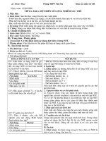 Giáo án Bài 6 Sinh 12 CB