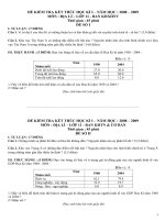 Đề thi HKI (Ban KHXH&NV)