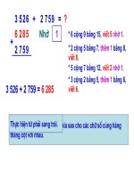 Tiết 100: Phép cộng trong phạm vị 10000