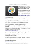 Cài đặt hệ điều hành Windows Vista từ ổ USB