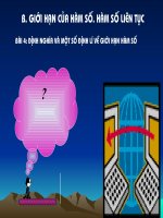 giới hạn của hàm số.Hàm số liên tục