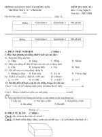 ĐỀ KT 1TIẾT CN 8