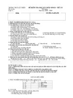 Đê KTHK I Sinh học 8
