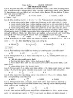 ĐỀ THI THỬ ĐẠI HỌC  THÁNG 1-2009