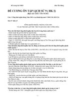 Đề cương ôn tập học kì hai