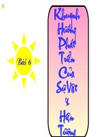 Bài 6: Khuynh hướng phát triển của sự vật hiện tượng