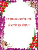 Tiết 119: Lưa chọn trật tự từ  trong câu