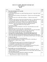 Đáp án Địa 9 (Đề B)