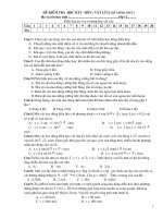 Đề kiểm tra HK I-06-07