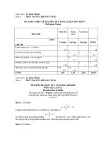 Đề(đề nghị ) KTHK1 TOÁN 12 ban KHTN