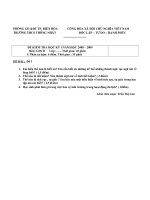 Đề thi GDCD 6 HKI (đề 2)