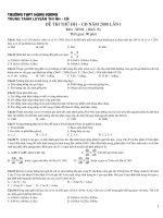 Thi thử DHCĐ Sinh