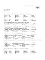 KTRA 1 TIẾT LẦN 3-KÌ 2  10NC