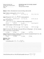 Kiểm tra Toán 8 học kỳ II
