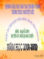 Tiết 41: Mở đầu về phương trình