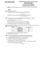 Kiểm tra Toán 10 (nâng cao)