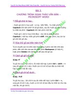 Tài liệu phổ cập tin học Bài 3