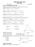 Kiem tra toan 8 hoc ky II