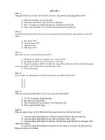 Đề thi TNTHPT tham khảo