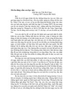 xin ba đừng cấm con học văn