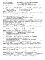 Bo de thi HK,KT ky 2. Vatli lop 10.NC da tham dinh