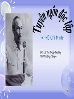 Tuyên Ngôn Độc Lập của Bác Hồ