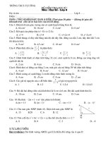 Thi KSCL HK I ( Ca dap an va bieu diem)