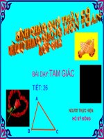 Chương II - Bài 9: Tam giác