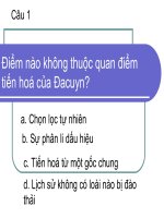 học thuyết tiến hóa