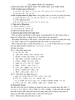 Tự chọn : Các phép tính trong tập hợp N