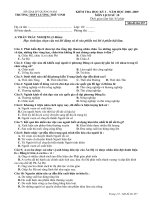 ĐỀ THI KH I - SỬ 10 CB