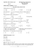 Kiểm tra Số học 6 chương III: Phân số