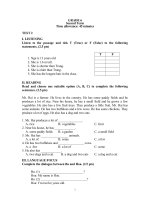 Đề kiểm tra Tiếng Anh 6 HK I - Đề số 2