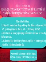 Tiết 33, 34: Khái quát văn học Việt Nam