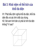 Khai niem ve the tich