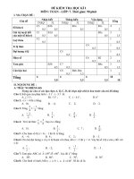 Đề thi Toán HK1 và đáp án lớp 7 (Đề 9)