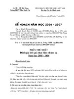 Kế hoạch năm học